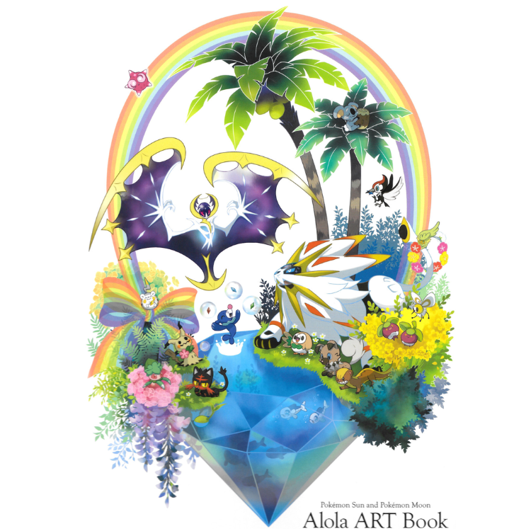 POKEMON ARTBOOK SUN AND MOON ALOLA