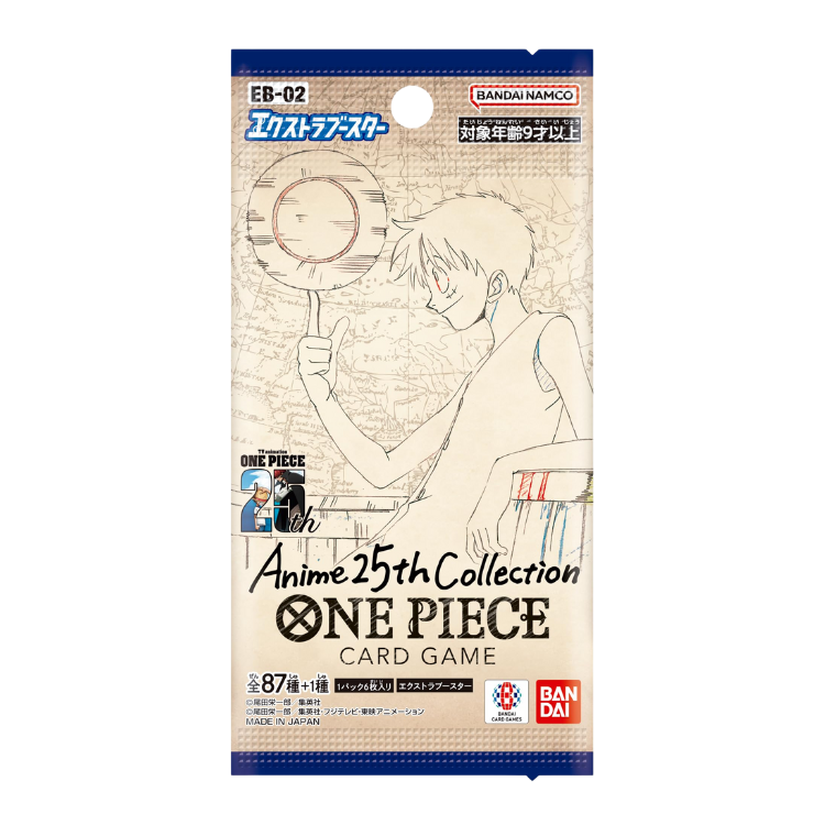 ONE PIECE TCG ANIME 25TH COLLECTION BOOSTER PACK (JAPONES, 1 UNIDAD) ONE PIECE TCG