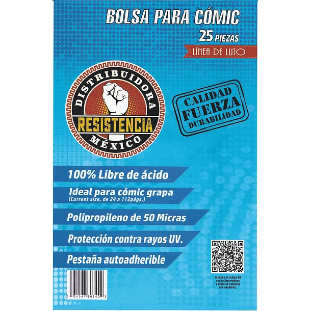 BOLSA COMIC LUJO 25 PZAS