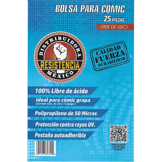 BOLSA COMIC LUJO 25 PZAS