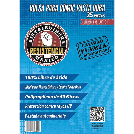 BOLSA COMIC PASTA DURA 25 PZAS