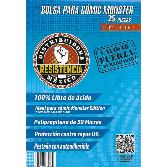 BOLSA COMIC LUJO MONSTER, OMNIBUS 25 PZAS