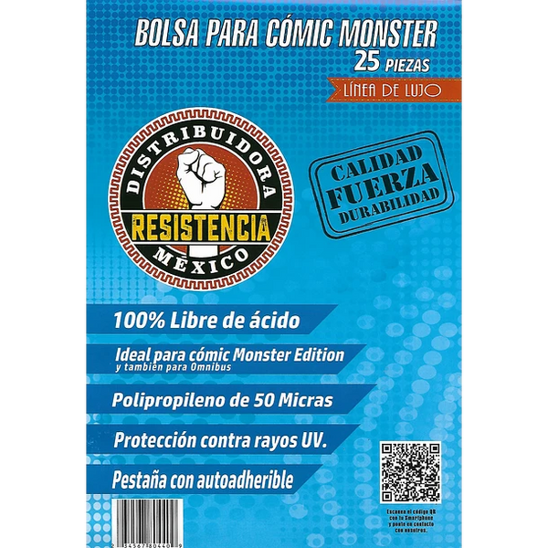 BOLSA COMIC LUJO MONSTER, OMNIBUS 25 PZAS
