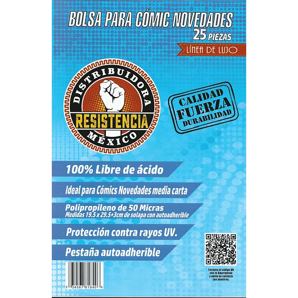 BOLSA COMIC LUJO NOVEDADES 25 PZAS