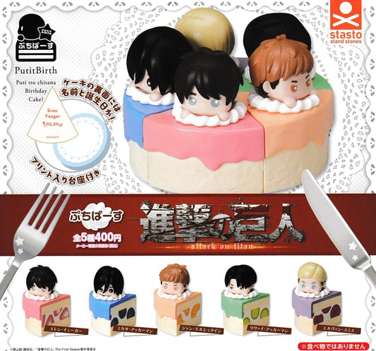 GASHAPON ATTACK ON TITAN BIRTHDAY CAKE STASTO (1 UNI)