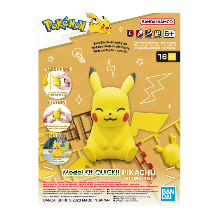 BANDAI HOBBY PIKACHU MODEL KIT – MANWO MX