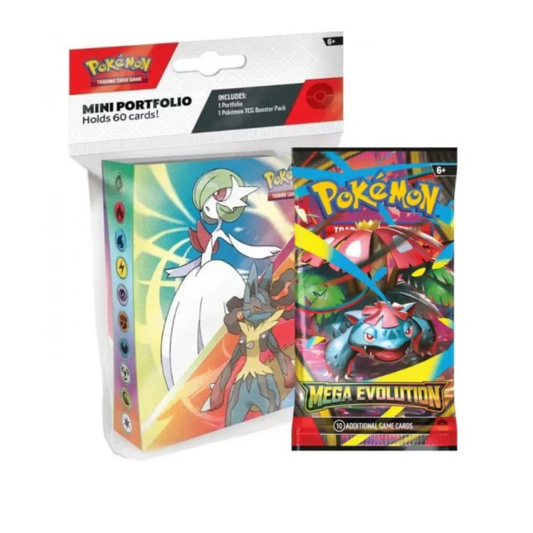 MEGA EVOLUTION PORTAFOLIO POKEMON TCG (1 UNIDAD) (INGLES)