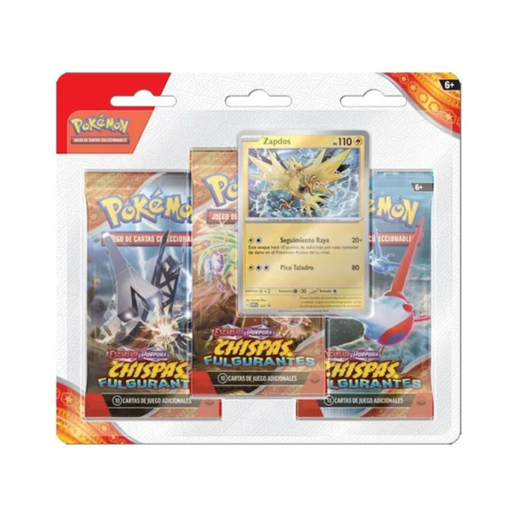 POKÉMON TCG: SURGING SPARKS 3 PACK BLISTER (ESPAÑOL)