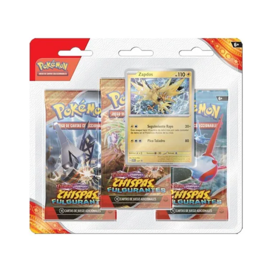 POKÉMON TCG: SURGING SPARKS 3 PACK BLISTER (ESPAÑOL)