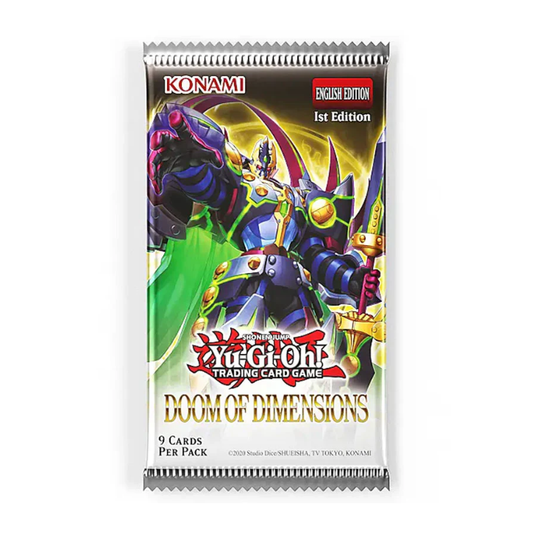 YU-GI-OH! DOOM OF DIMENSIONS BOOSTER PACK (INGLÉS) (1 UNIDAD)