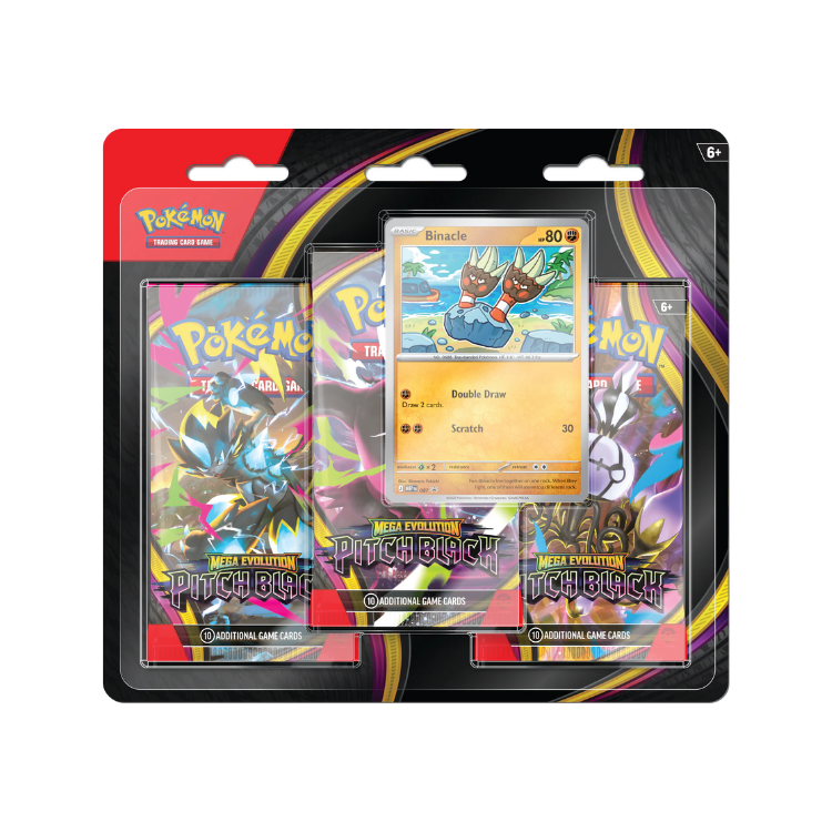 POKEMON TCG - PITCH BLACK - 3 PACK BLISTER (INGLÉS)
