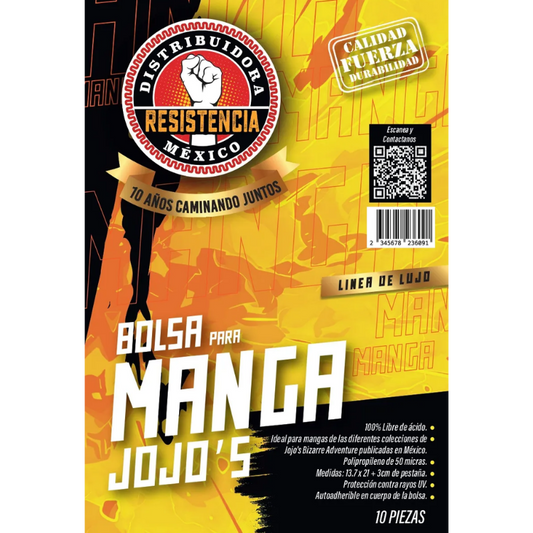 BOLSA MANGA JOJOS  (10 PIEZAS) (