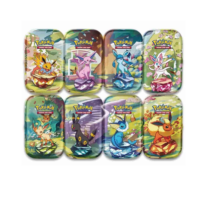 PRISMATIC EVOLUTIONS MINI TIN POKEMON TCG (1 UNIDAD) (ESPAÑOL)