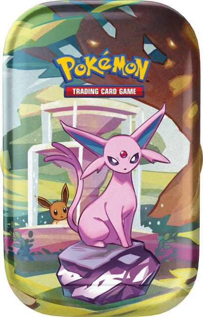 PRISMATIC EVOLUTIONS MINI TIN POKEMON TCG (1 UNIDAD) (ESPAÑOL)