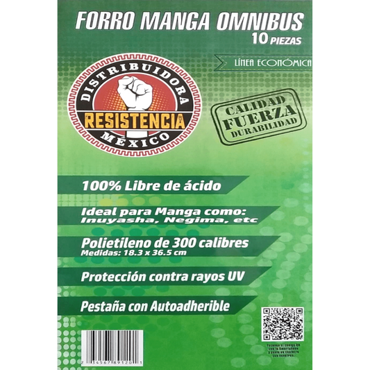 FORRO MANGA OMNIBUS 10 PZAS