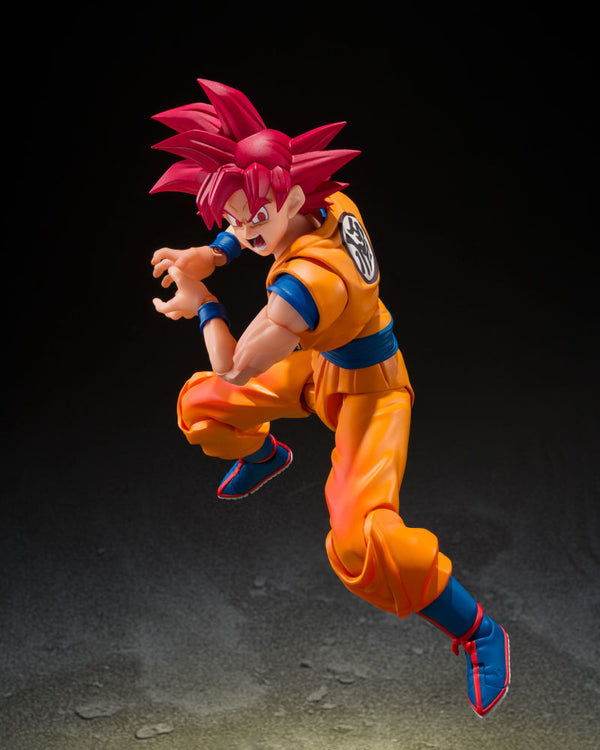 BANDAI - DRAGON BALL SUPER SUPER SAIYAN GOD SON GOKU GOD AURA - S.H. FIGUARTS