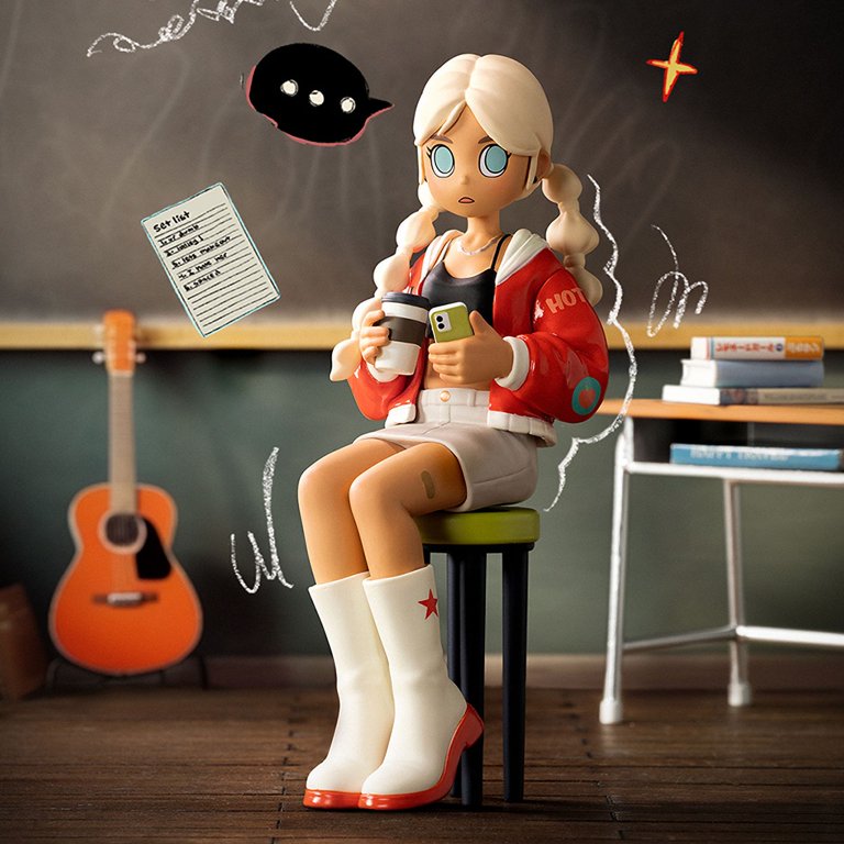 PEACH RIOT RISE UP POPMART (1 UNIDAD)