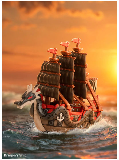 POPMART ONE PIECE - THE GRAND LINE SERIES VEHICLES (1 caja)