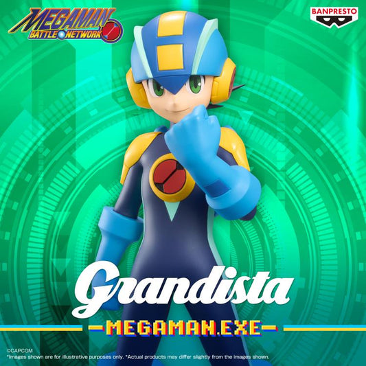 BANPRESTO MEGA MAN BATTLE NETWORK MEGAMAN.EXE GRANDISTA