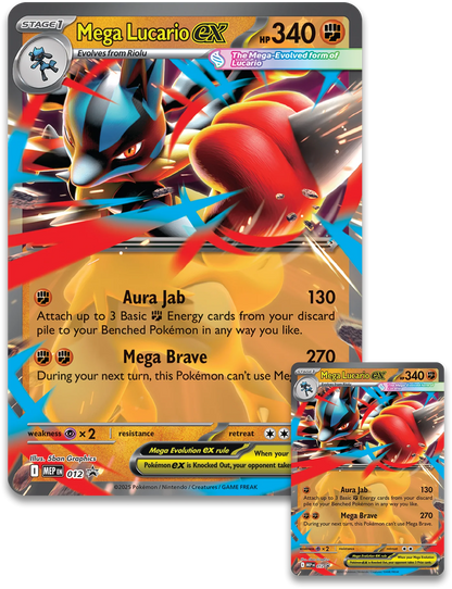 POKEMON TCG - MEGA LUCARIO EX FIGURE COLLECTION (ESPAÑOL) PREVENTA