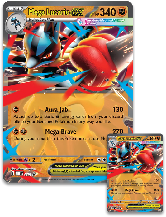 POKEMON TCG - MEGA LUCARIO EX FIGURE COLLECTION (ESPAÑOL)